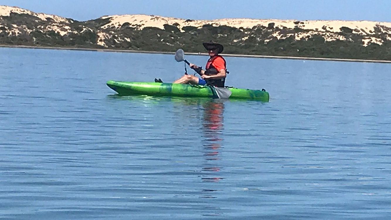 Daniel kayaking